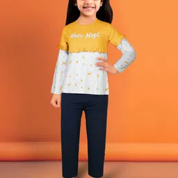 Toonyport Girls Conversational Printed Top with Trousers-image-10