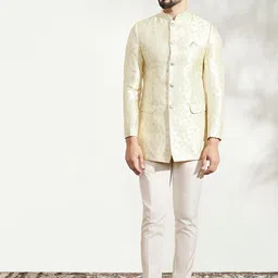 KISAH Men Ethnic Motifs Jodhpuri Bandhgala Blazer Set-picture-43