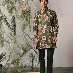 Project Bandi Floral Printed Regular Kurta with Trousers-3