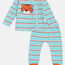 R&B Boys Striped Pure Cotton Shirt With Trousers-picture-32