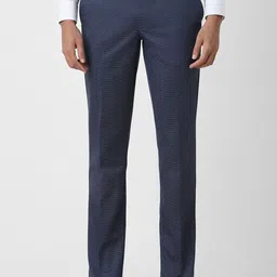 van heusen V Dot Men Textured Skinny Fit Trousers-picture-7