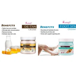 FEELHIGH Set Of 2 De-Tan & Foot Spa Cream - 500 ml Each image 2