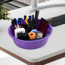 Kuber Industries Purple Set of 4 Regular Desk Organiser Organisers image 3