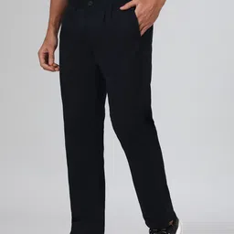 SUBTRACT Men Comfort Regular Fit Pleated Front Mid-Rise Organic Cotton Chinos image 4