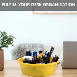 Kuber Industries Yellow Set of 4 Regular Desk Organiser Organisers image 4