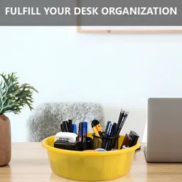 Kuber Industries Yellow Set of 4 Regular Desk Organiser Organisers image 2