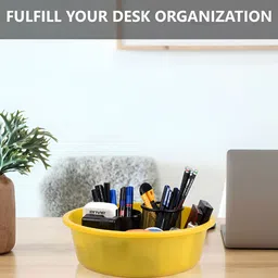 Kuber Industries Yellow Set of 6 Regular Desk Organiser Organisers image 5