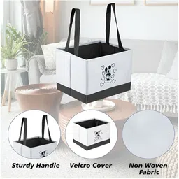 Kuber Industries Grey & Black 3 Pieces Regular Multi-Utility Organisers image 2