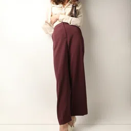 Vero Moda Women Straight Fit High-Rise Parallel Trousers-image-77