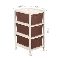 Nayasa Brown Set of 3 Regular Multi-Utility Organisers image 3