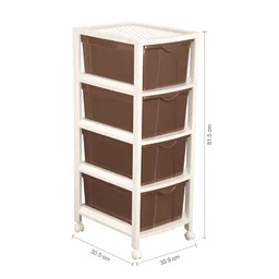 Nayasa Brown Set of 4 Regular Multi-Utility Organisers image 2