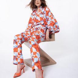 RAREISM Women Floral Printed High-Rise Slim Fit Trousers-image-62