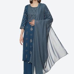 Rangriti Women Ethnic Motifs Printed Kurta with Palazzo & With Dupatta-17