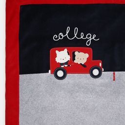 Chicco Grey & Red Pram Blanket With Removable Cover image 5