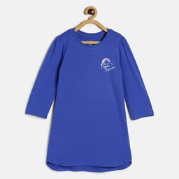 MINI KLUB Girls Blue A-Line Dress-image-30