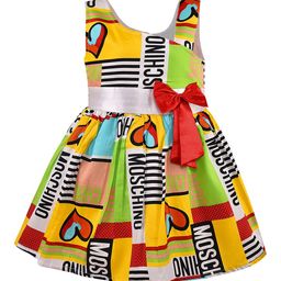 Wish Karo Yellow & Black Fit & Flare Cotton Dress-image-58