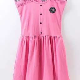 Enfance Girls Alphanumeric Printed Fit & Flare Dress-image-84