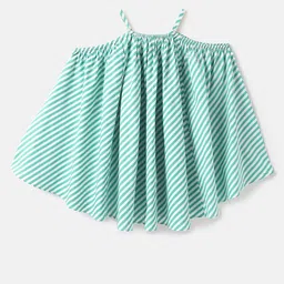 United Colors of Benetton Striped A-Line Cotton Dress-image-7