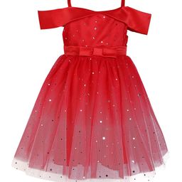 Hopscotch Girls Red Embellished Fit & Flare Dress-picture-41