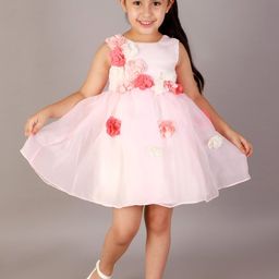KidsDew Pink Floral Dress-image-45
