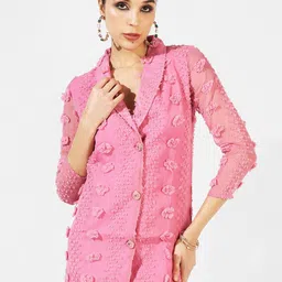 Campus Sutra Pink Shirt Mini Dress-image-45
