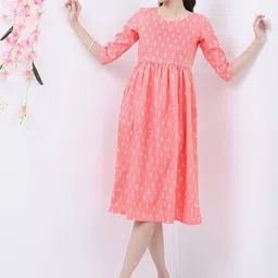 Vishudh Floral Printed Gathered A-Line Dress-picture-47