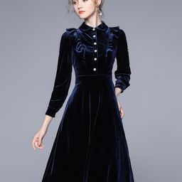 JC Collection Blue Shirt Midi Dress-picture-18