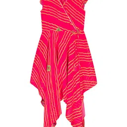 Budding Bees Red Georgette Dress-picture-21