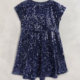 Cherry Crumble Navy Blue Shimmer Dress-picture-15