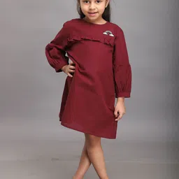 Biglilpeople Girls Puff Sleeve A-Line Dress-picture-33