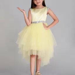 Toy Balloon kids Girls Cap Sleeves Sequined Detailed Fit & Flare Midi Dress-image-12