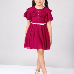 Naughty Ninos Maroon Dress-24