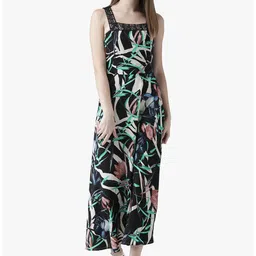 DODO & MOA Black Tropical Maxi Dress-picture-8