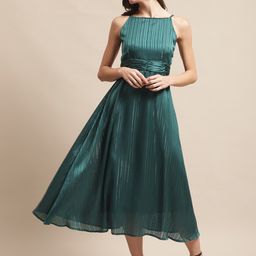 Claura Georgette Fit & Flare Midi Dress-picture-35