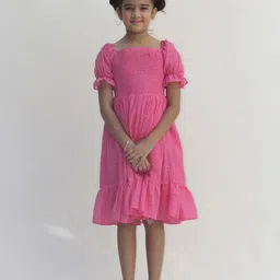 Jungleebilli Pink Georgette Dress-image-22