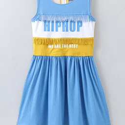 Enfance Girls Colourblocked Fit & Flare Dress-image-97