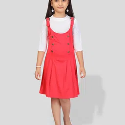 BAESD Girls Pinafore Dress With T-shirt-picture-12