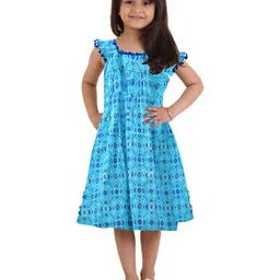 Kids On Board Blue Floral Dress-image-91
