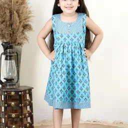 Sangria Ethnic Motifs Printed Fit & Flare Dress-picture-2