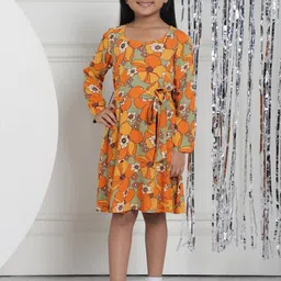 MINI & MING Sweetheart Neck Floral A-Line Midi Dress-image-36