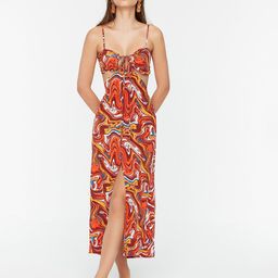 Trendyol Women Red & Orange Shoulder Strap Swimwear-image-54