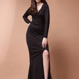 Ziva Fashion Embellished Maxi Wrap Dress-image-24