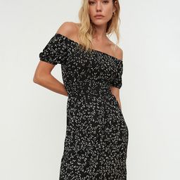 Trendyol Floral Off-Shoulder Midi Dress-picture-6