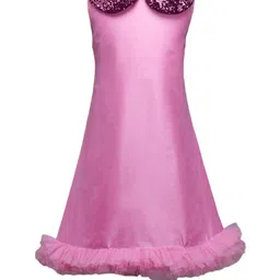 The Magic Wand Girls Peter Pan Collar Sequinned Maxi Dress-image-70