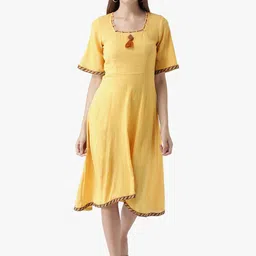 DODO & MOA Fit And Flare Midi Dress-0