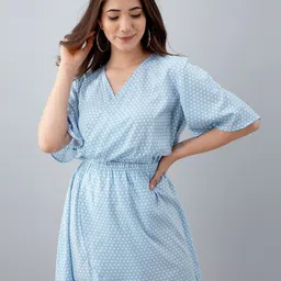 PRETTY LOVING THING Women Crepe Wrap Dress-image-95