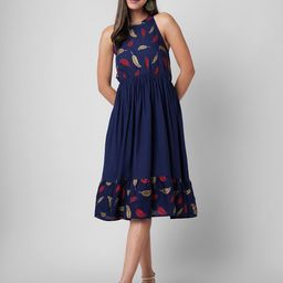 DAEVISH Blue Floral Dress-image-44