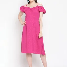 Amagyaa Pink A-Line Dress-picture-14
