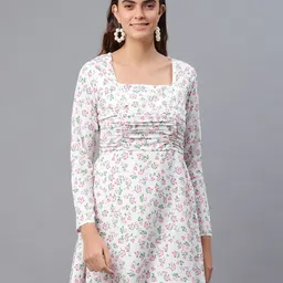 PRETTY LOVING THING Women Floral Crepe A-Line Dress-image-97