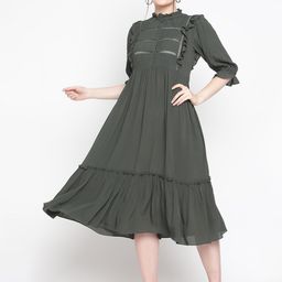 Amagyaa Green Midi Dress-image-30